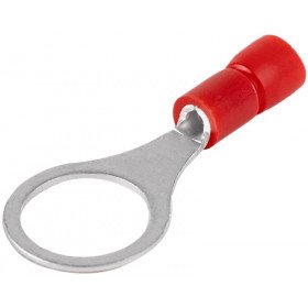 Očesni kabelski čevelj 1,5 mm2, d1=1,7 mm, d2=10,5 mm, rdeč